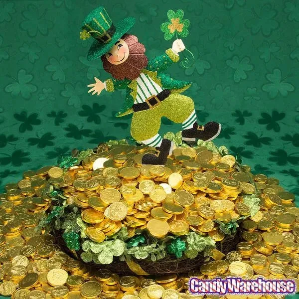 Madelaine Gold Foiled Milk Chocolate Coins - Assorted: 5LB Bag - Image 3