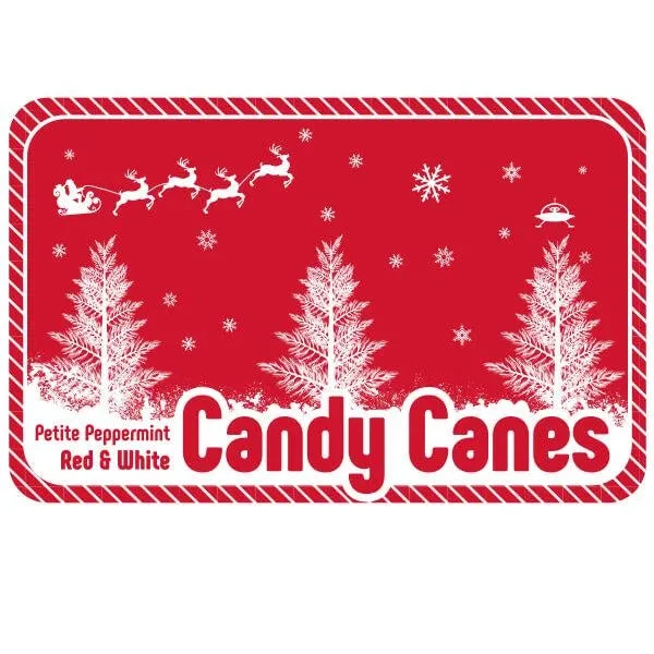 Mini Candy Canes - Red And White: 100-Piece Tub - Image 4