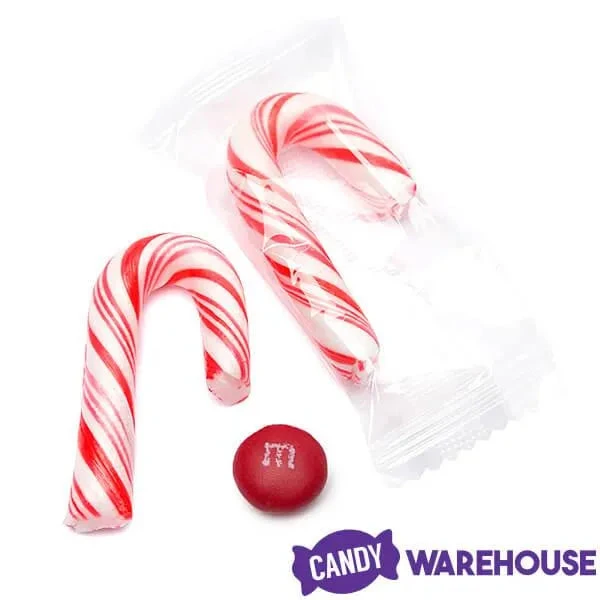 Mini Candy Canes - Red And White: 100-Piece Tub - Image 6