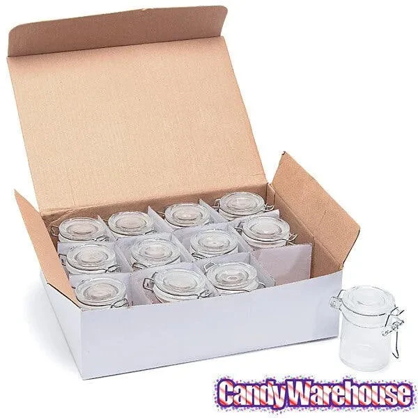 Mini Glass Favor Jars - 1.25-Ounce Canning Jar With Swing Top: 12-Piece Set - Image 2