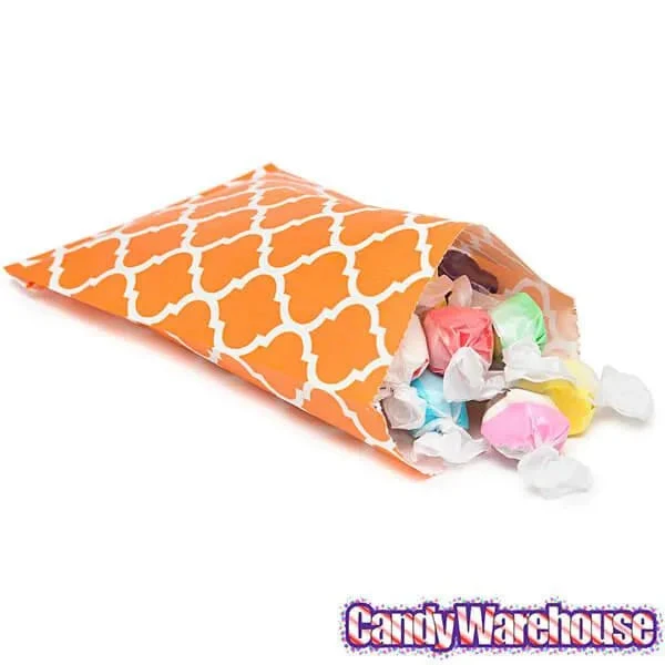 Orange Casablanca Pattern Candy Bags: 25-Piece Pack - Image 2
