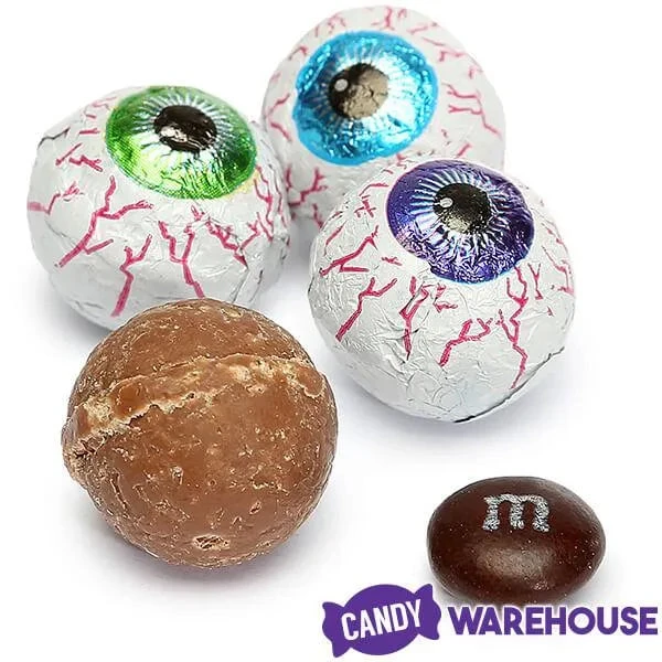 Palmer Googly Eyes Foiled Double Crisp Chocolate Eyeballs: 2LB Bag - Image 2