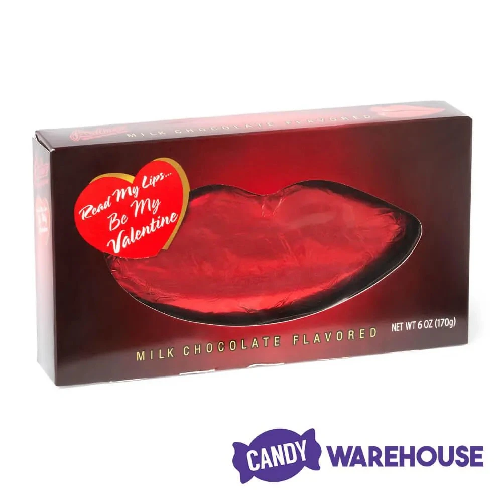 Palmer Red Foiled Giant Milk Chocolate Lips In Gift Box - Image 3