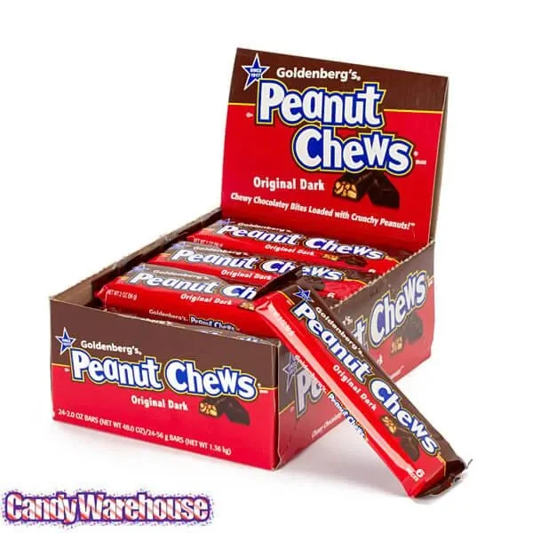 Peanut Chews Candy 2-Ounce Packs - Dark Chocolate: 24-Piece Display - Image 2