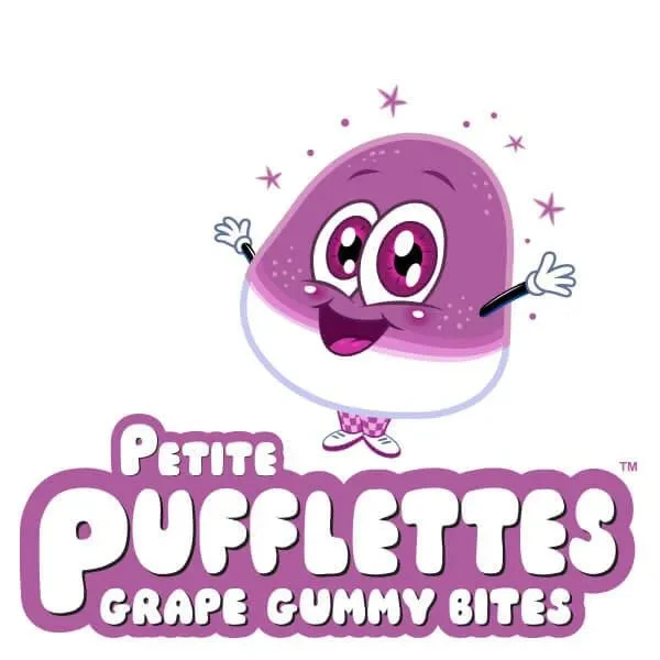 Petite Pufflettes Gummy Bites - Grape: 16-Ounce Bag - Image 3