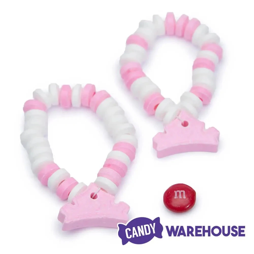Pink And White Candy Bracelets: 12-Piece Bag - Image 3
