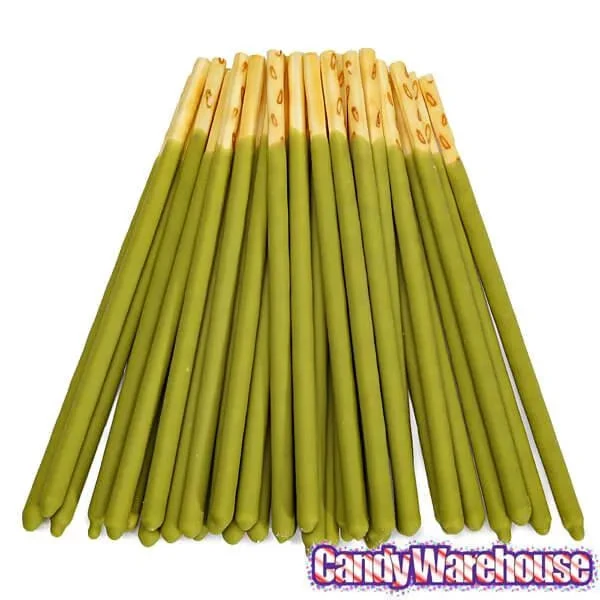 Pocky - Green Tea Cream Covered Biscuit Sticks Packs: 10-Piece Box - Image 4