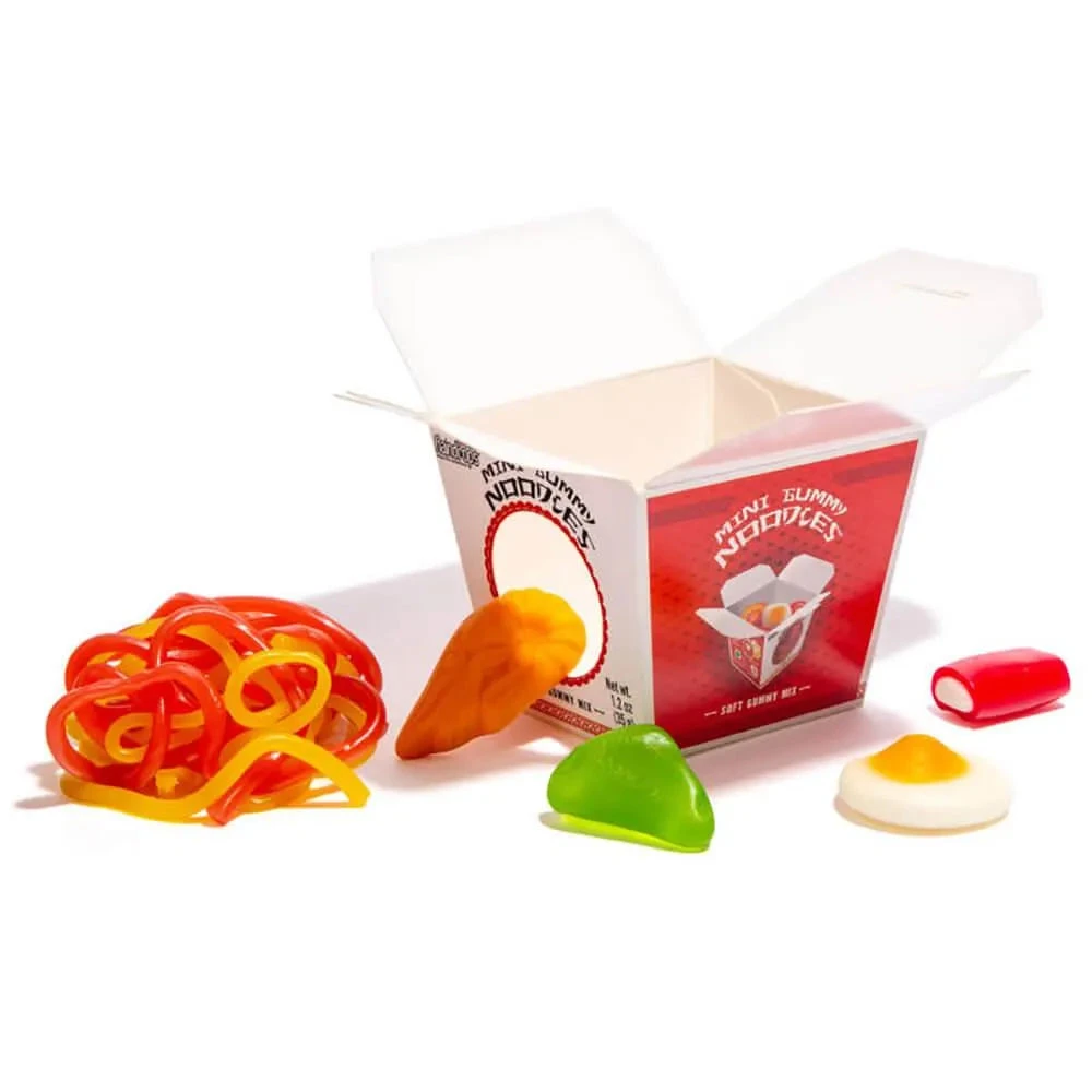 Raindrops Mini Gummy Noodles: 12 Piece Box - Image 2