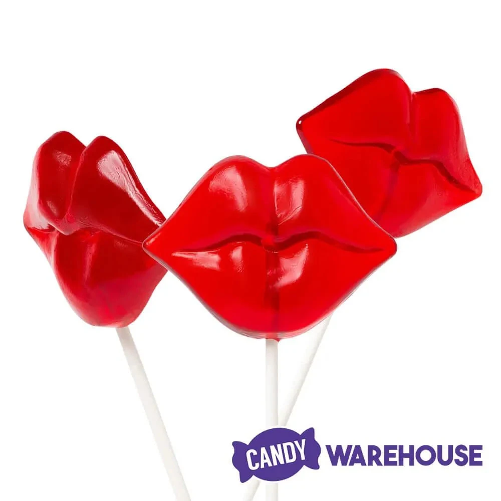 Red Hot Lips Lollipops: 12-Piece Bag - Image 3