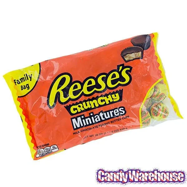 Reese's Crunchy Peanut Butter Cups Miniatures: 18-Ounce Bag - Image 6