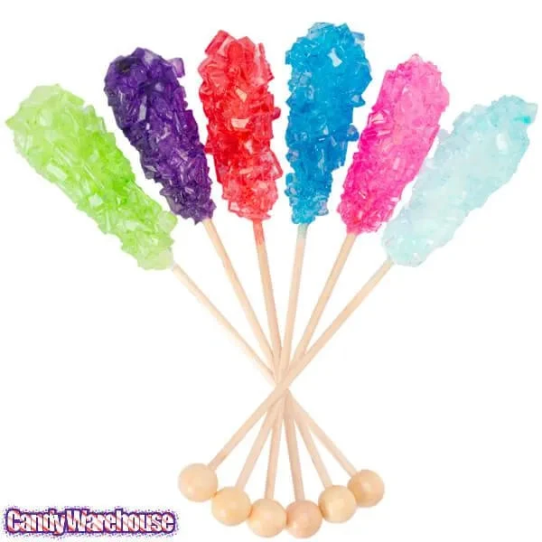Rock Candy Swizzle Sticks - Assorted Colors - Unwrapped: 72-Piece Box - Image 3