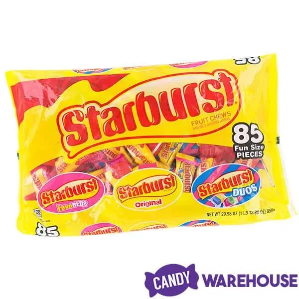 Starburst Fruit Chews Candy Fun Size Packs - Assorted: 85-Piece Bag - Image 3
