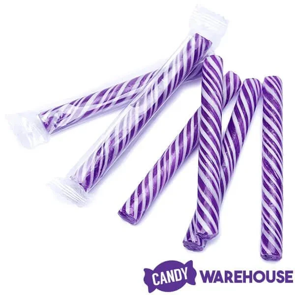 Sweet Spindles Mini Hard Candy Sticks - Grape: 50-Piece Jar - Image 3