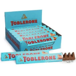 Toblerone Crunchy Salty Almond Chocolate Bars: 20-Piece Box