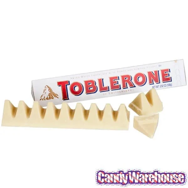Toblerone White Chocolate Bars: 20-Piece Box - Image 2