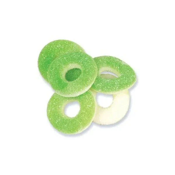 Trolli Apple O's Green Apple Gummy Rings Candy: 3LB Box - Image 4