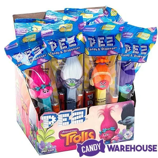 Trolls PEZ Candy Packs: 12-Piece Display - Image 3