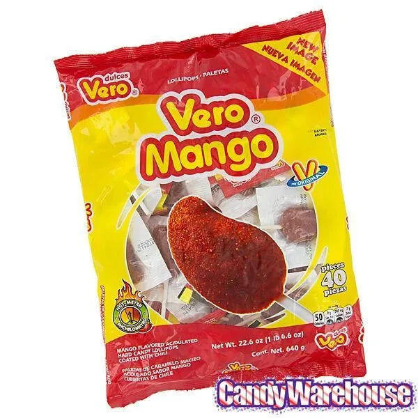 Vero Mango Chili Lollipops: 40-Piece Bag - Image 3